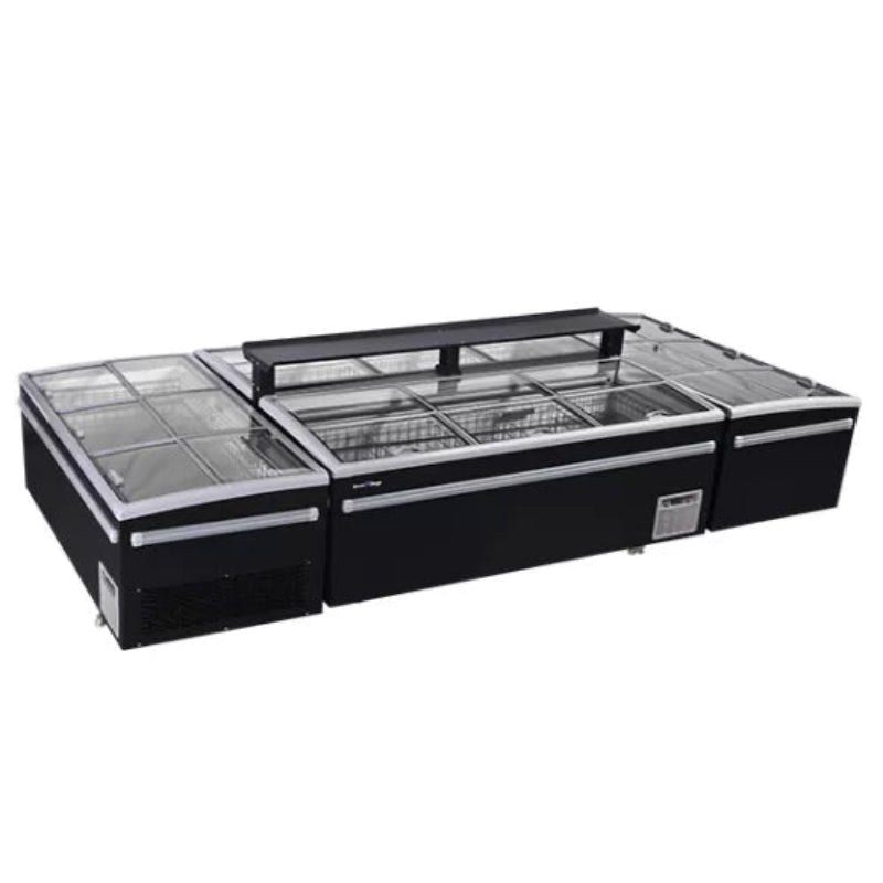 Modular Supermarket Island Freezer CQZ-18D Catchers