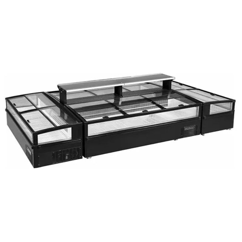 Modular Supermarket Island Freezer CQT-19D Catchers