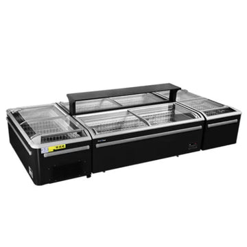 Modular Supermarket Island Freezer CQS-21L Catchers
