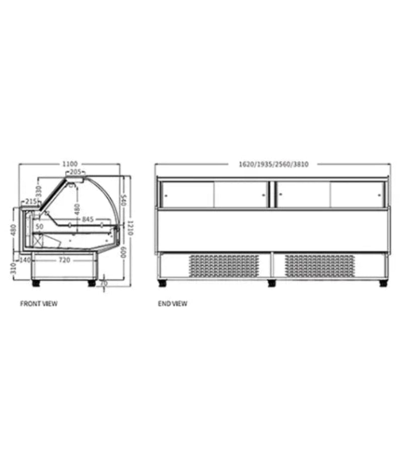 Display Cabinet For Deli XC-ZSG-19 Catchers