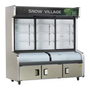 Triple Door With Three Temperature Display Cabinet for Restaurant HY-1800W Catchers