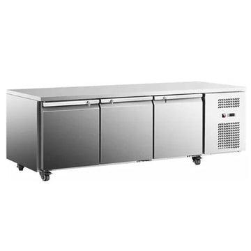 Stainless Steel Triple Door Workbench Fridge GNR1820T3 Catchers