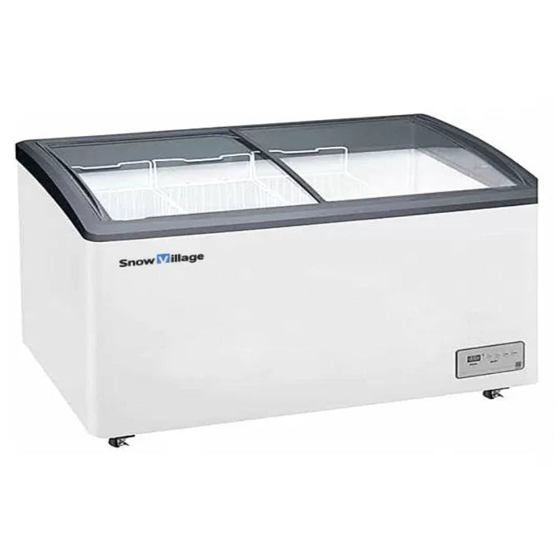 Two Sliding Glass Lids Dual Temperature Chest Freezer SD/SC-328YH Catchers