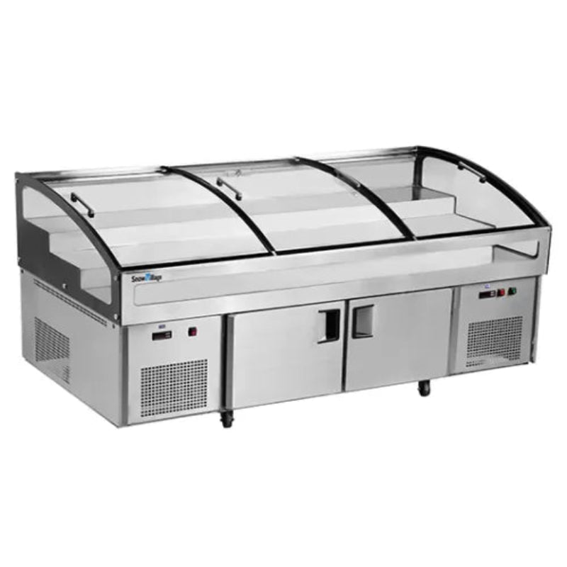 Stainless Double Door With Triple Temperature Display Cabinet BT-B2.5/D-T3 Catchers