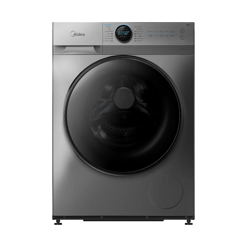 Midea washing machine on a white background