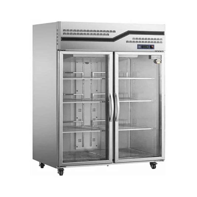 Stainless Steel Two Glass Door Fridge CFR-40B2F Catchers