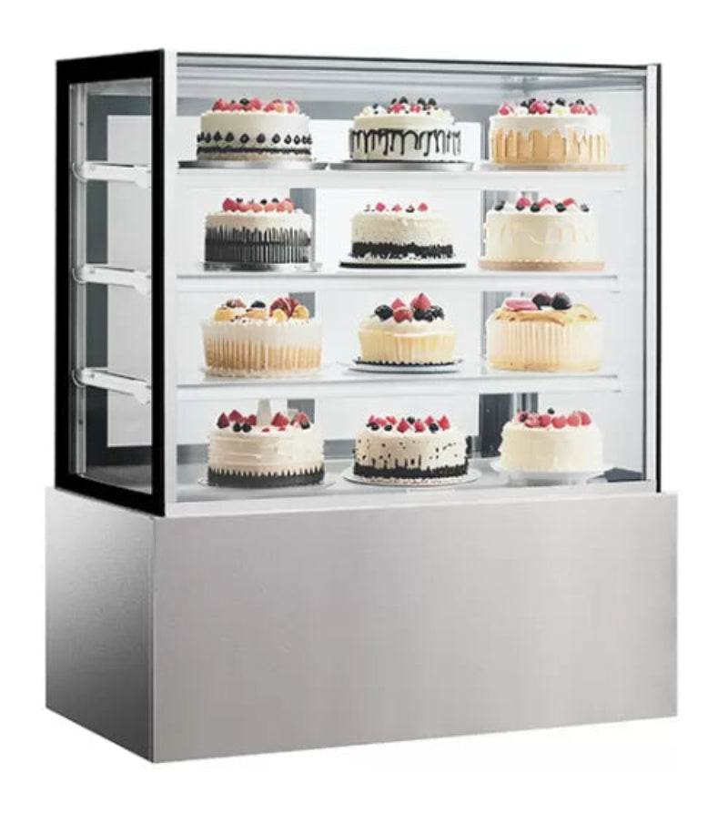 Square Glass Chilled Food Display DG-1500FZH Catchers