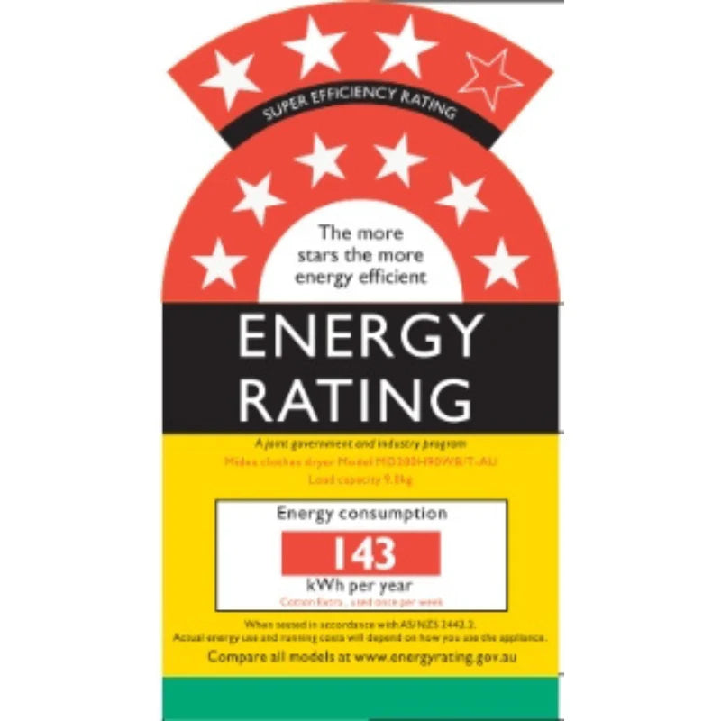 Midea 9KG Heat Pump Tumble Dryer - Smart Control - Black Color Catchers