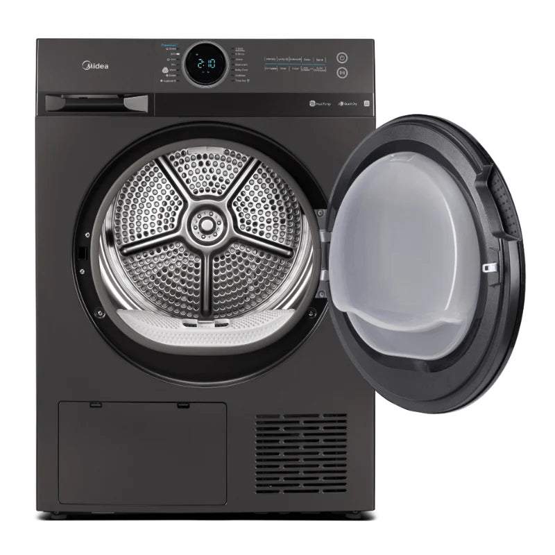 Midea 9KG Heat Pump Tumble Dryer - Smart Control - Black Color Catchers