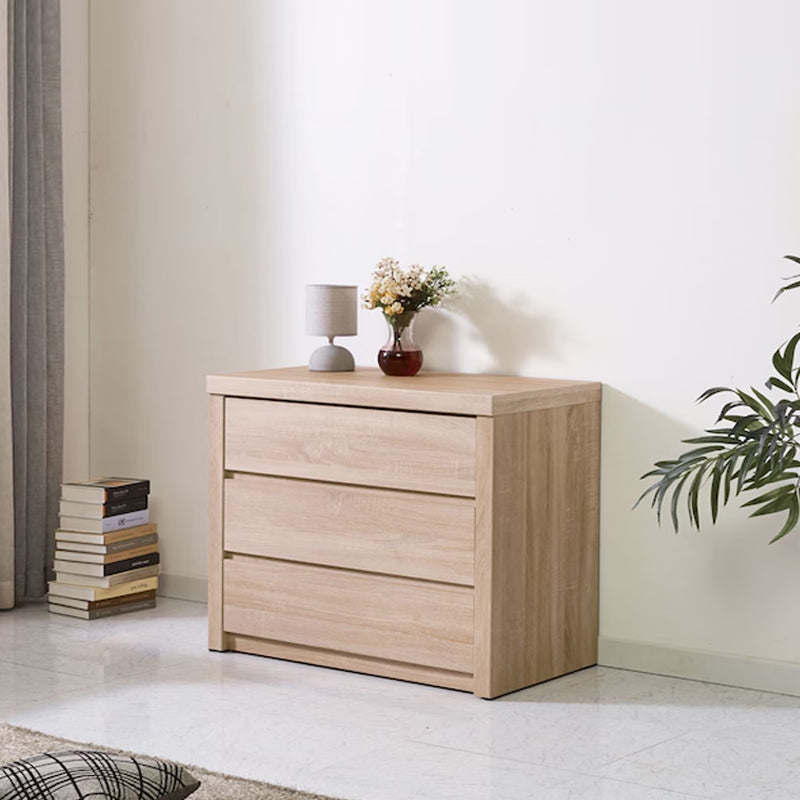 AMBER 3 Drawers Lowboy - Oak Catchers
