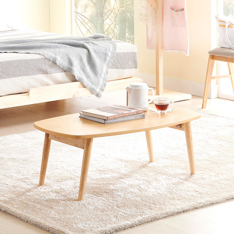 Alden Folding Coffee Table (Round Edge) - Acacia Catchers