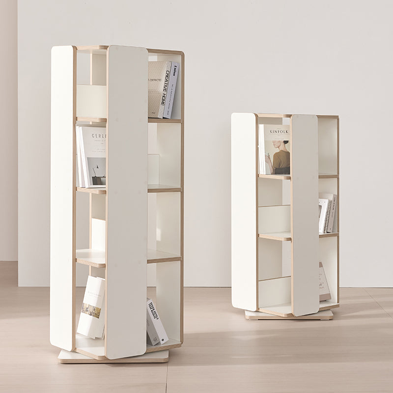 RUEL Rotating Bookshelf - White Catchers