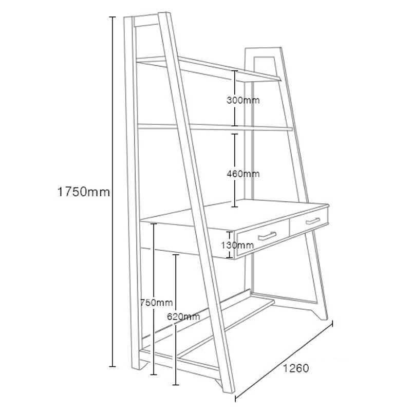 ARVENA Desk with Shelves Catchers