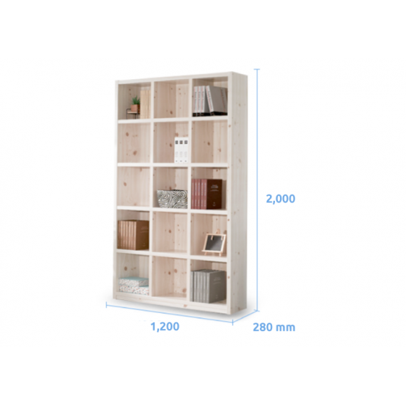 Bookcase - Type C - White - Daniel 2