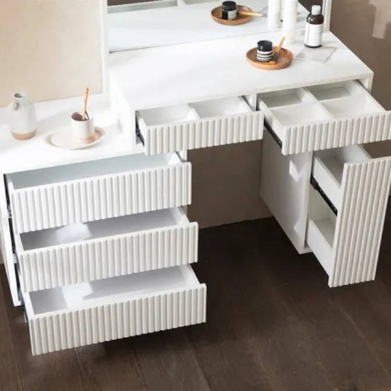LESI Dressing Table (Type B) - Oak & white