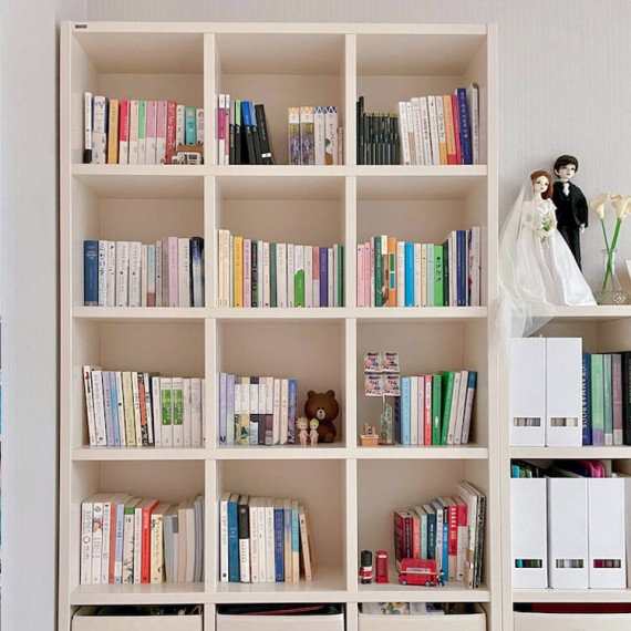 SAM 5 Tier(120cm) DIY Bookcase - Pure White