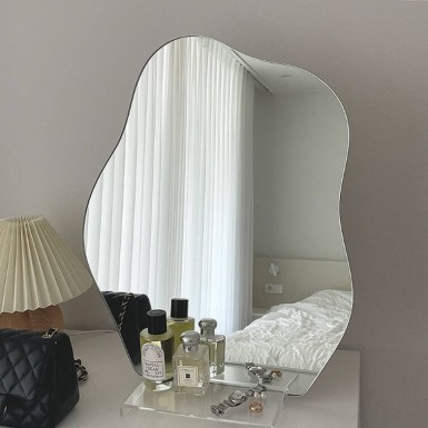 WAVY Mirror with Stand(Clear acrylic)