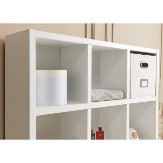 Bookcase - Type C - Natural and White - Lucas