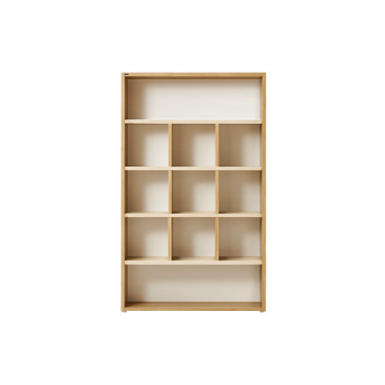 Bookcase - Type C - Natural and Cream White - Henry