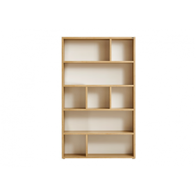 Bookcase - Type C - Natural W Cream White Backboard - Joshua 2