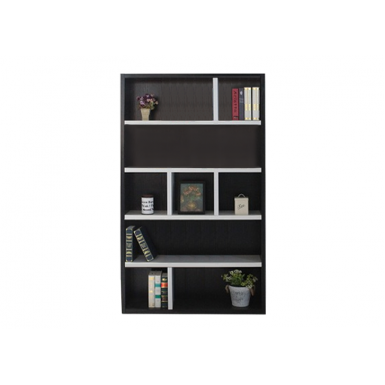 Bookcase - Type C - Dark Chocolate And White - Joshua 2