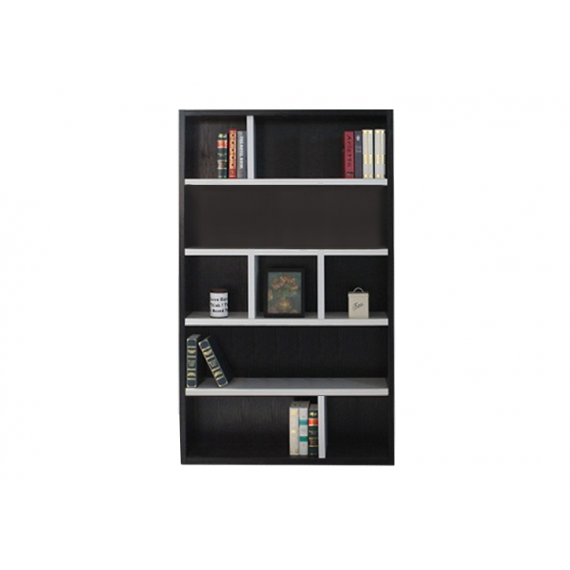 Bookcase - Type C - Dark Chocolate And White - Joshua
