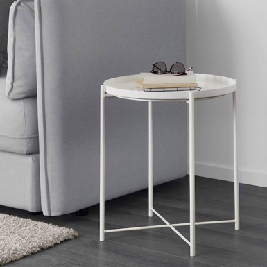 [IKEA] GLADOM Tray table, white, 45x53 cm