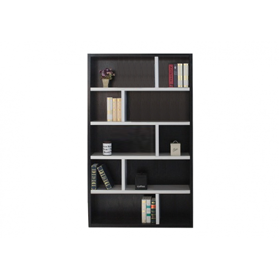 Bookcase - Type C - Dark Chocolate And White - Poppy 2