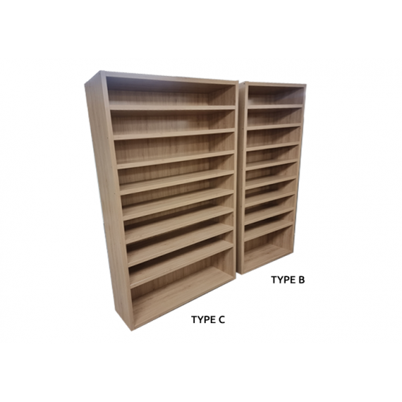 Shoe rack - Type A - Natural and Cream White - Standard