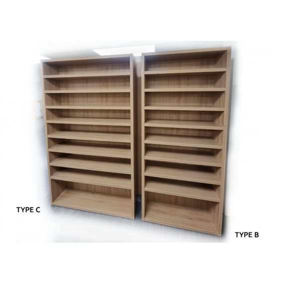 Shoe rack - Type A - Natural and Cream White - Standard