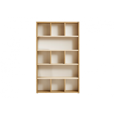 Bookcase - Type C - Natural and Cream White - Thomas