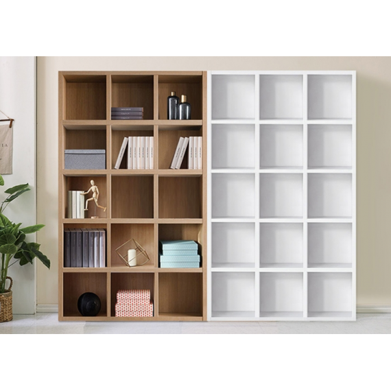 Bookcase - Type C - Natural and White -  Robert