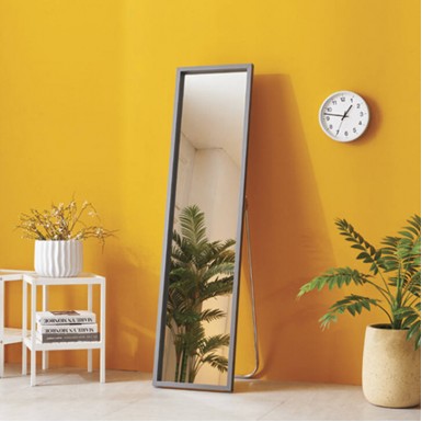 Woodie Free-standing Mirror Small- Grey